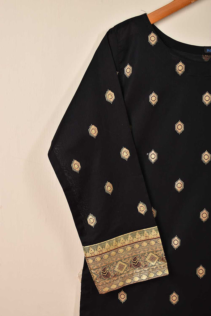 Cotton Summer Wear Printed Stitched Kurti - (PSW-03B-Black)