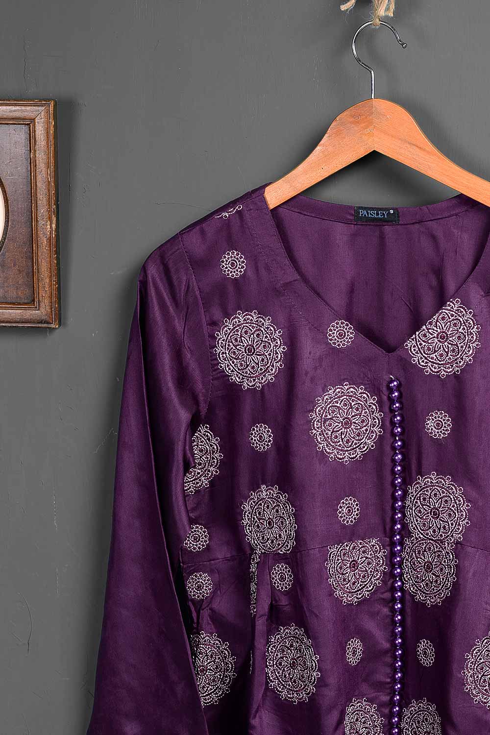 Viscose Printed & Embroidered Kurti - Parachute P-114-18-V-PR