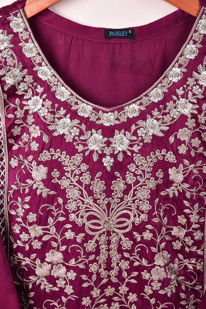 Silk Embroidered Kurti – Podrum (P-41-21-Magenta)