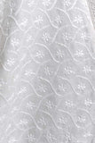 Schiffli Special Embroidered Kurti - Schiffli Star (SM-005-White)