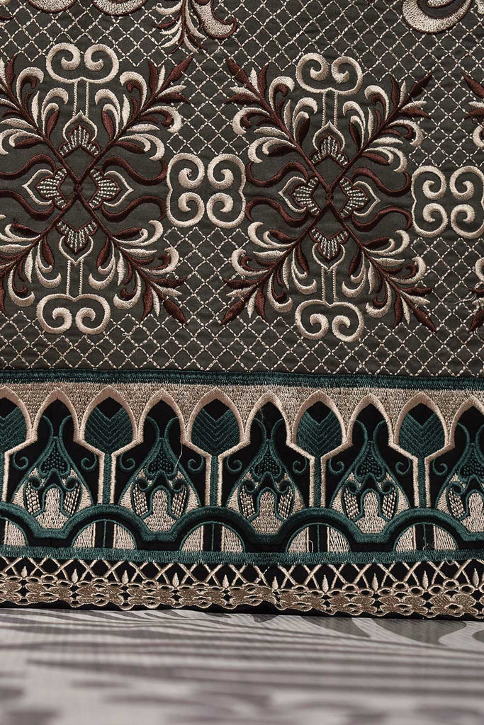 Cambric Printed & Embroidered Kurti - Shakh Print (P-08-21-Grey)