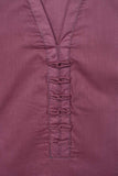 Stitched Cotton Cambric Kurti - Skyline (LT-08B-Magenta)
