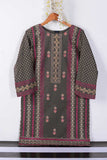 Cambric Printed & Embroidered Kurti - Smith (P-231-19-Brown)