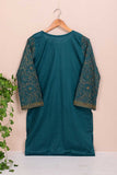 Cambric Embroidered Kurti - Sparkle - (P-15-20-Turquoise)