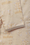 Cambric Printed & Embroidered Kurti - Tea tree (P-48-21-Skin)