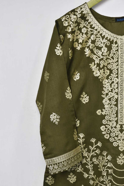 Exclusive Gold Printed Viscose Stitched Kurti - Tomb Gold (TG-01-Mehendi)