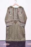 Cambric Printed & Embroidered Kurti - Top Body (P-19-21-Grey)