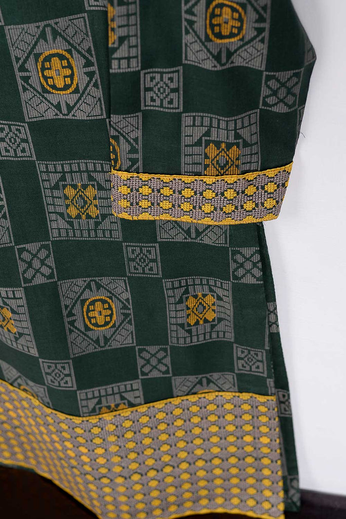 Cambric Printed and Embroidered Kurti - Torch (P-21-20-Green)