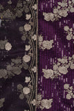 2 Pc Organza Two Tone Embroidered Stitched Kurti with Organza Embroidered Dupatta - Two Tone Organza 2Pc (K-02-P-Purple)