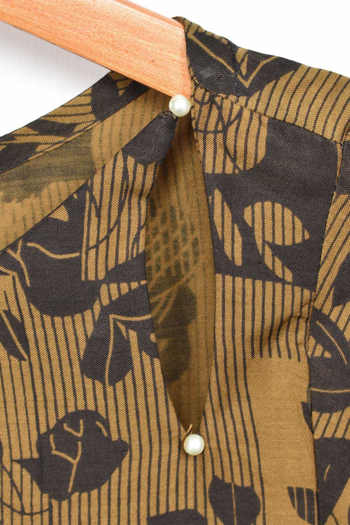 Viscose Printed Stitched Kurti - Umber (SP-05)