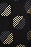 Cambric Printed & Embroidered Kurti - V-Neck (P-83-20-Black)