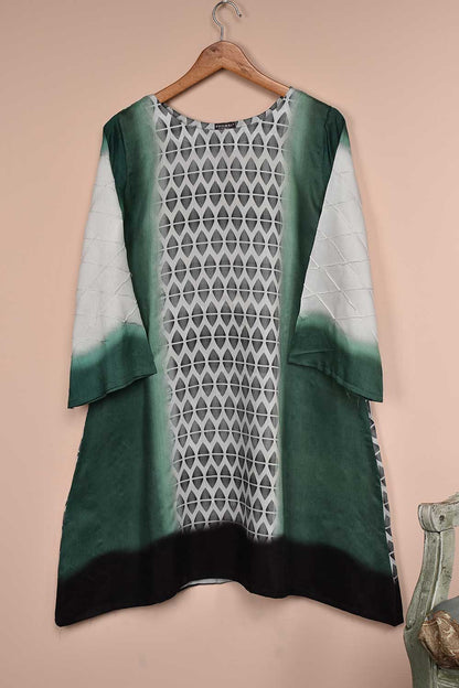 Viscose Printed Stitched Kurti - Viscose Eye (P-VE-21-WhiteGreen)