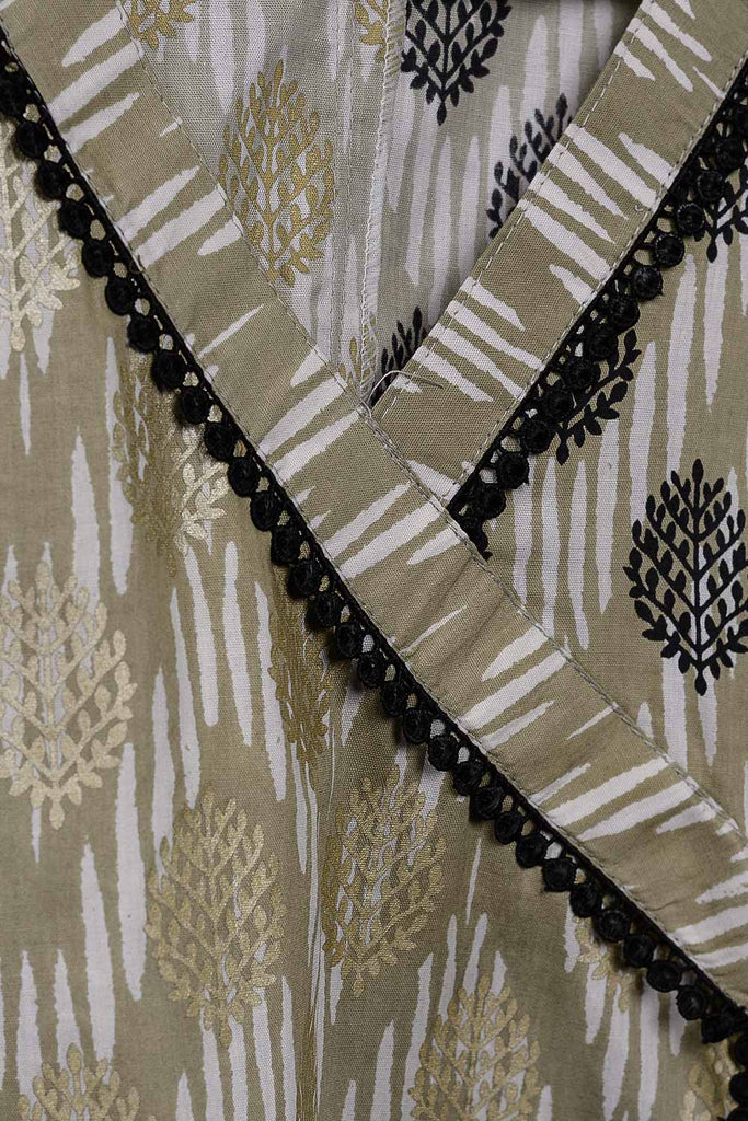 Cambric Printed Kurti - Y-Neck (P-171-19-S)